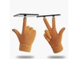 Rukavice za touch screen BRAIDED kamel