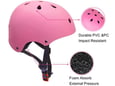 Kaciga za trotinet,rolere,skateboard (L 58-62 cm) roze