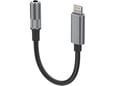 Adapter LDNIO LSY80i 3,5mm za slušalice iPhone Lightning na 3,5 mm sivi