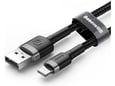 Kabel Baseus cafule USB iPhone Lightning 2.4A sivo-crni 0.5m