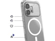 Maska za telefon Honor 600 Magsafe Ice Cube Transparentna