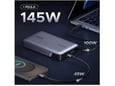 UGREEN powerbank Nexode PB551 55992B, 20.000 mAh, 145 W, siva