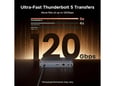 UGREEN priklopna postaja Revodok 75795F/Thunderbolt 5/1x DP/140W