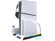 iPega Vertikalni multifunkcionalni stalak za PS5 Slim Pro PG-P5S006 RGB beli