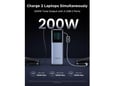 UGREEN powerbank 75702B, 25.000 mAh, 200 W, siva