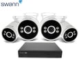 SWANN komplet 4 nadzornih kamer in bazne postaje AdvancedX, 4K, PoE