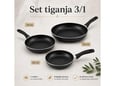 Triply Set tiganja sa keramičkim premazom 3u1