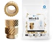Cnc Kitchen Šrafovska roba threaded inserts M5x9.5mm 50kom