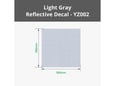 Bambu Lab Light Gray Reflective Decal Sheet