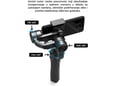 3-Axis Stabilizator Gimbal crni