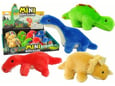 Set plišastih dinozavrov (12 kosov) 16cm 4 vrste - T-rex, Brachiosaurus, Stegosaurus, Triceratops