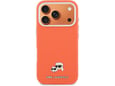 KARL LAGERFELD ovitek za PU MagSafe Karl and Choupette Heads Pins iPhone 17 Pro Max, oranžna