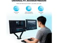 Fantech Nosač za dva monitora WorkStation ProMount MBD1 crni