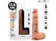 MR INTENSE Dildo Bruce Flesh 17,8 Cm - Realističen Penis, S Sesalnim Dnom, Gibljiv, Tekoči Silikon