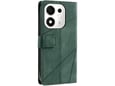 CHAMELEON preklopna torbica za Honor 600 Smart, zelena, WLGO-Lines