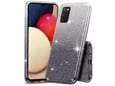 ONASI silikonski ovitek Bling 2v1 za Samsung Galaxy A34, srebrno siv