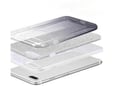 ONASI silikonski ovitek Bling 2v1 za Samsung Galaxy A34, srebrno siv