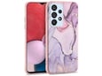 ONASI silikonski ovitek Marmor za Samsung Galaxy A34, roza