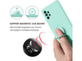 ONASI silikonski ovitek Liquid Ring za Samsung Galaxy A34, mint