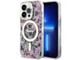 GUESS ovitek Flowers za iPhone 14 Pro, roza, GUHMP14LHCFWSP