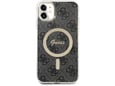 GUESS originalni ovitek z MagSafe za iPhone 11/iPhone XR, črna, GUHMN61H4STK