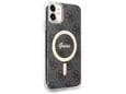 GUESS originalni ovitek z MagSafe za iPhone 11/iPhone XR, črna, GUHMN61H4STK
