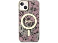 GUESS ovitek Flowers za iPhone 13 6.1, roza, GUHMP13MHCFWSP