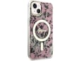 GUESS ovitek Flowers za iPhone 13 6.1, roza, GUHMP13MHCFWSP