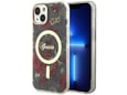 GUESS ovitek Flowers za iPhone 14 6.1, kaki, GUHMP14SHCFWSA