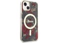 GUESS ovitek Flowers za iPhone 14 6.1, kaki, GUHMP14SHCFWSA