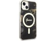 GUESS ovitek Marmor z MagSafe za iPhone 14, črna, GUHMP14SHTMRSK