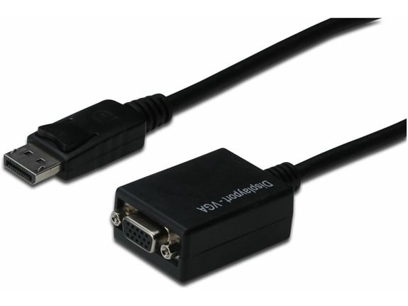 DIGITUS DisplayPort - VGA adapter 15cm Digitus črn AK-340403-001-S