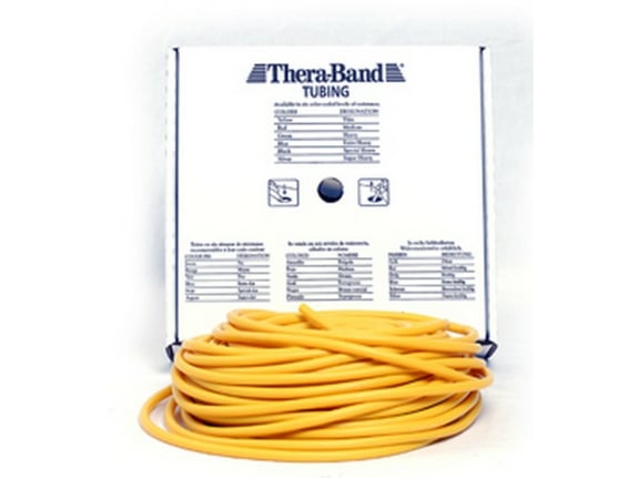 THERA-BAND elastična cevka TB 51020 7.5 metra zelo lahka, RUMENA