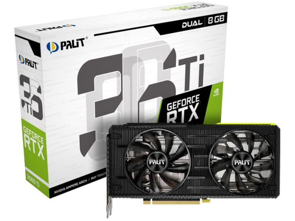 Palit Geforce rtx 3060 ti dual 8gb gddr6 (ne6306t019p2-190ad) gaming grafična kartica