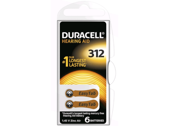 DURACELL baterije za slušne aparate Hearing Aid 312 B6