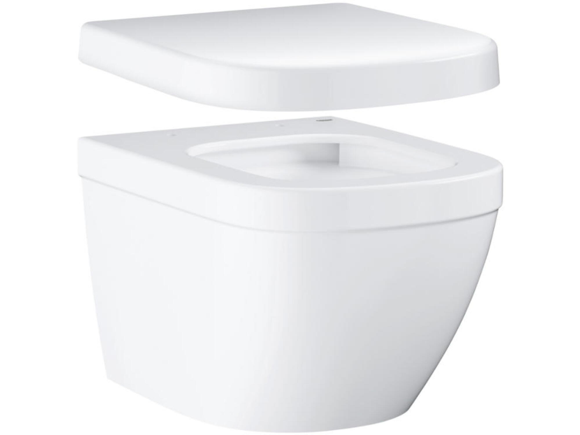 Grohe brezrobna viseča WC školjka z desko s počasnim zapiranjem Euro Ceramic COMPACT