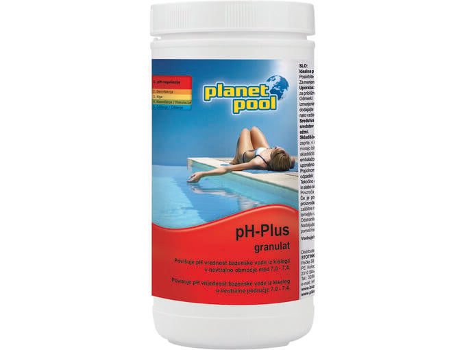 PLANET POOL sredstvo za zvišanje pH vrednosti vode pH plus granulat 1 kg 1316
