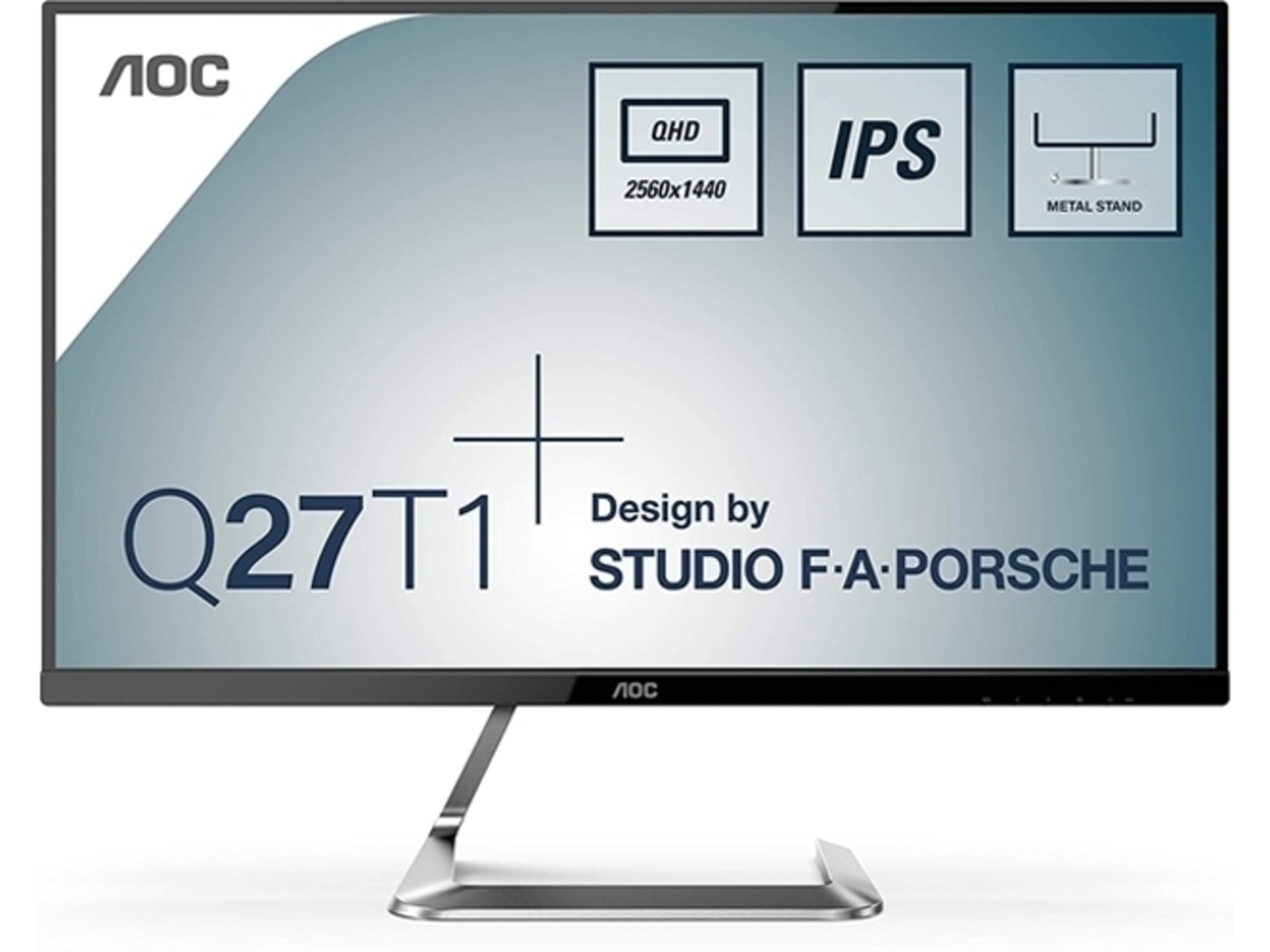 AOC LED monitor AOC Q27T1 (27 QHD IPS) Style-line by Studio F. A. Porsche