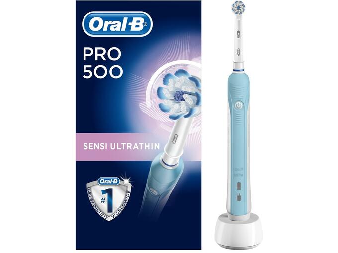 ORAL B električna zobna ščetka PRO 500 SENSITIVE ULTRA THIN 4210201178378