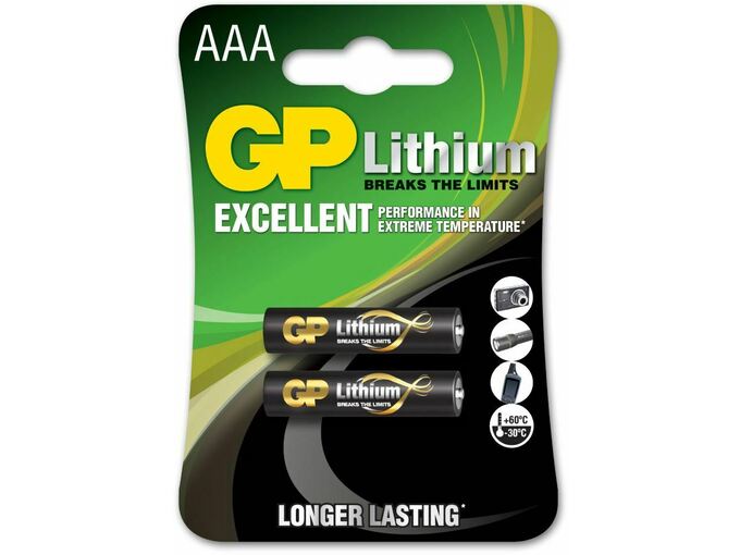 GP Baterija litijeva AAA 2kom 1,5V LITHIUM GP 3/Z2220L