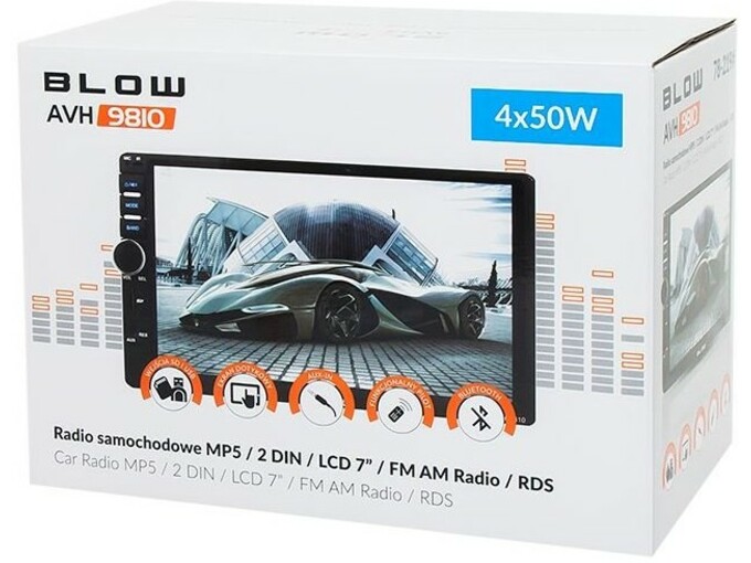 BLOW Avtoradio AVH9810 78-219 MP5 / 2DIN / LCD 7 / RDS, Touch