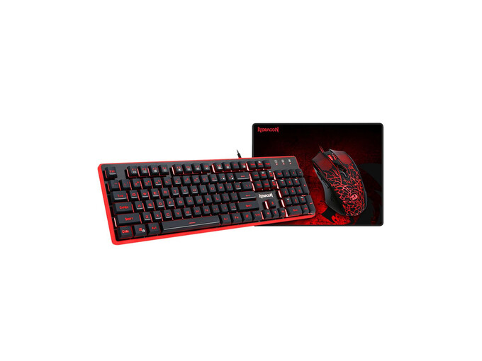 Redragon 3 in 1 Combo S107 Keyboard, Mouse and Mouse Pad 30622